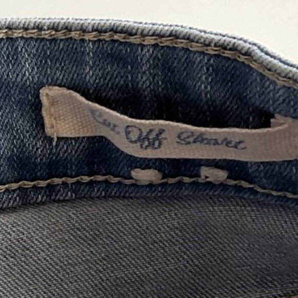 WILD BLUE CUT OFF SHORTIE JEAN SHORTS - Picture 3 of 8